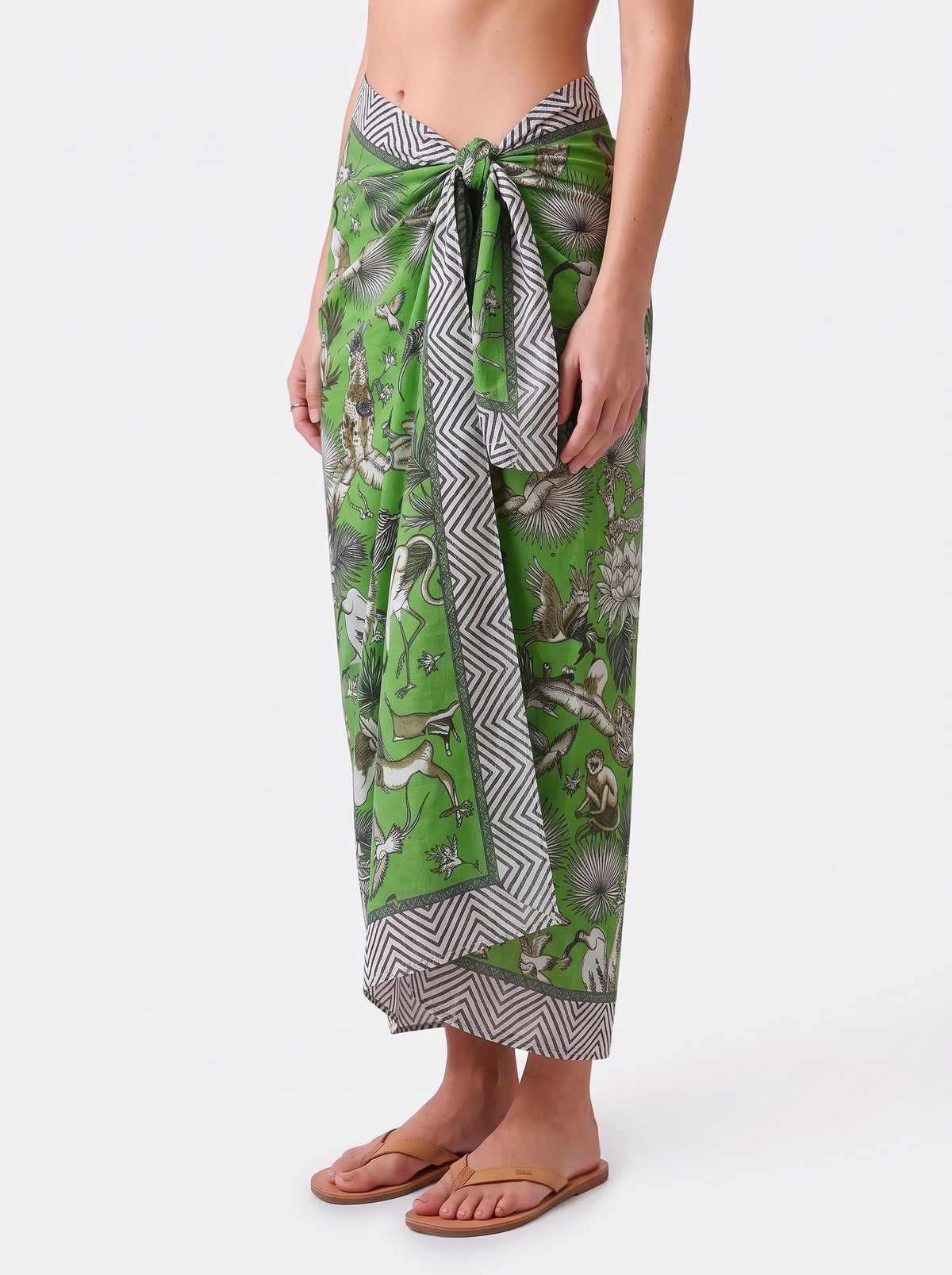 Green Jungle Sarong - Beach Cover