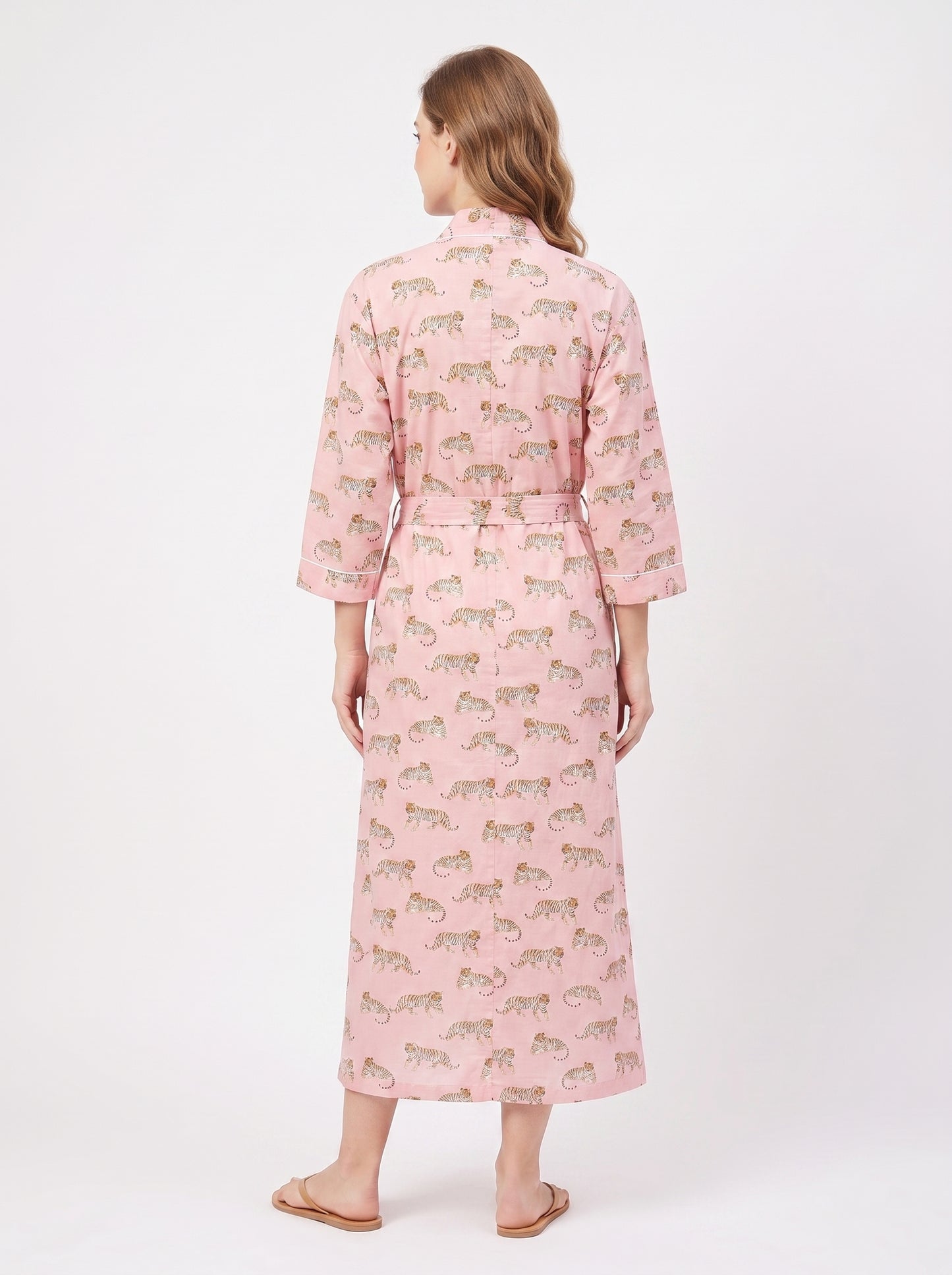 Mini Tiger Riot Women's Cotton Kimono | 3/4 Sleeves