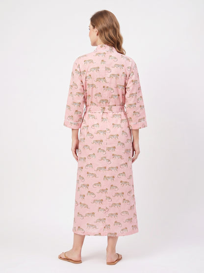 Mini Tiger Riot Women's Cotton Kimono | 3/4 Sleeves