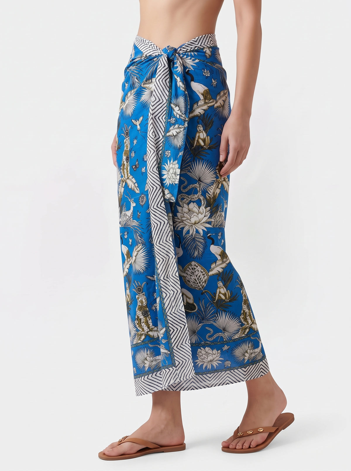 Blue Jungle Sarong - Beach Cover