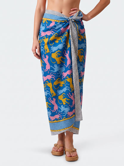 Leopard Party Sarong - Beach Cover