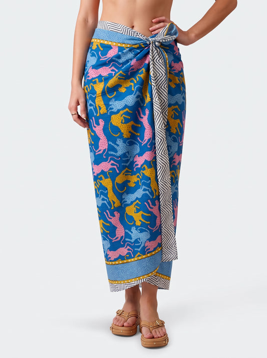 Leopard Party Sarong - Beach Cover