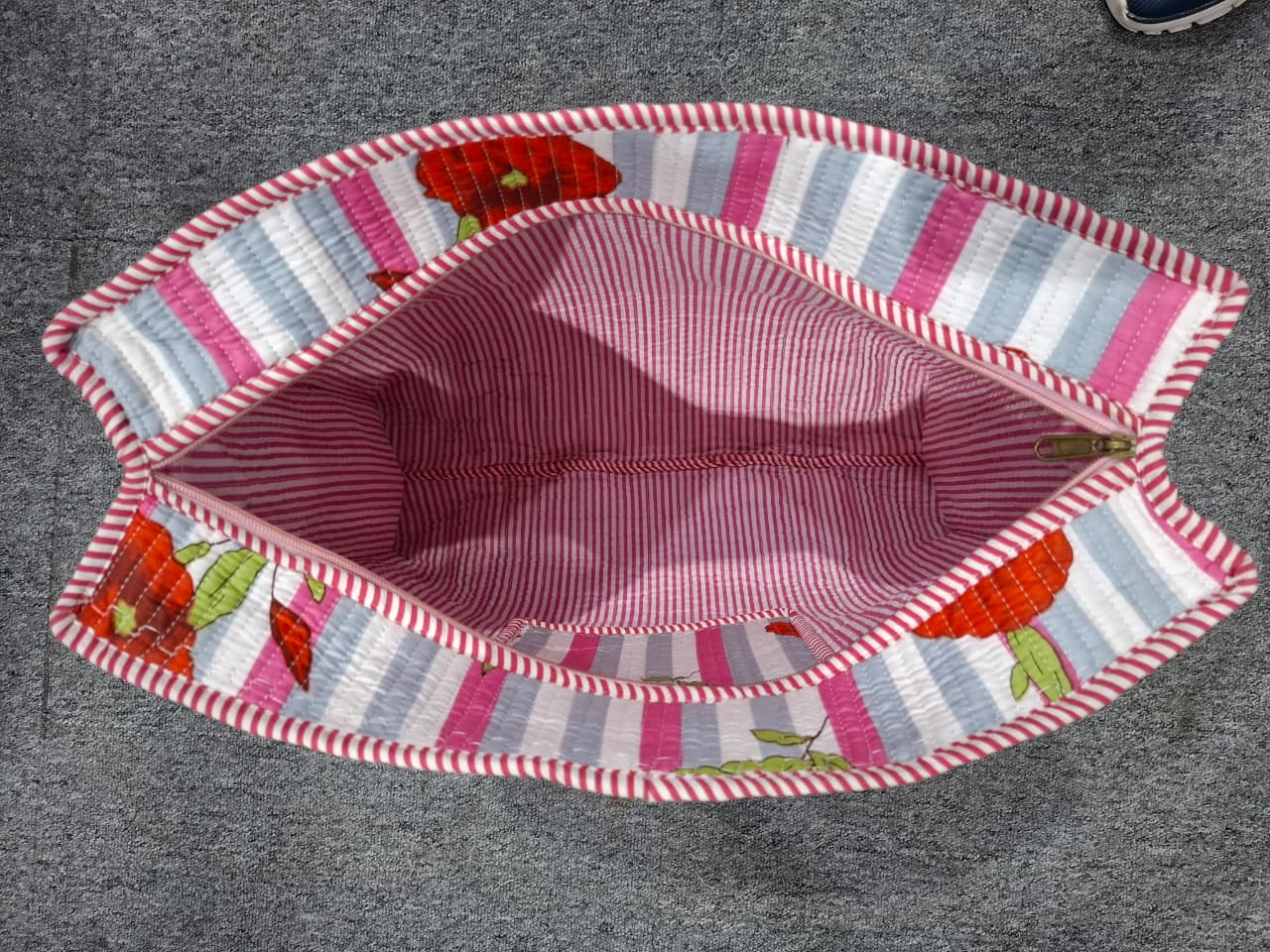 Pink Stripes Sunshine – Wander Tote Bag 18x18