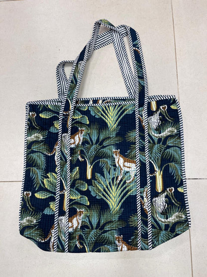 Navy Blue Tote Bag