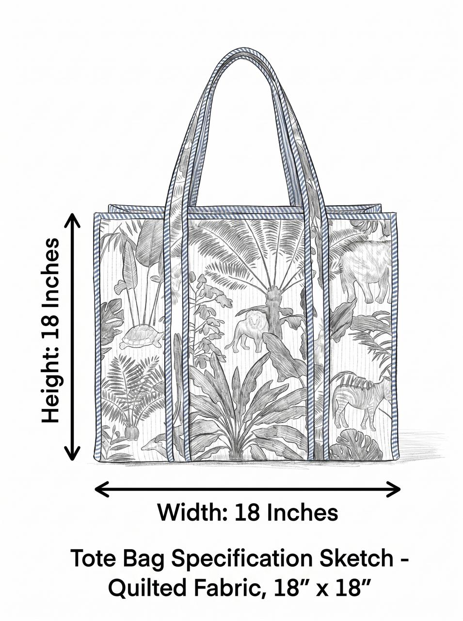 Baby Pink heart – Wander Tote Bag 18x18