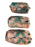 Peach Safari – Quilted Utility Pouch Pack of 3