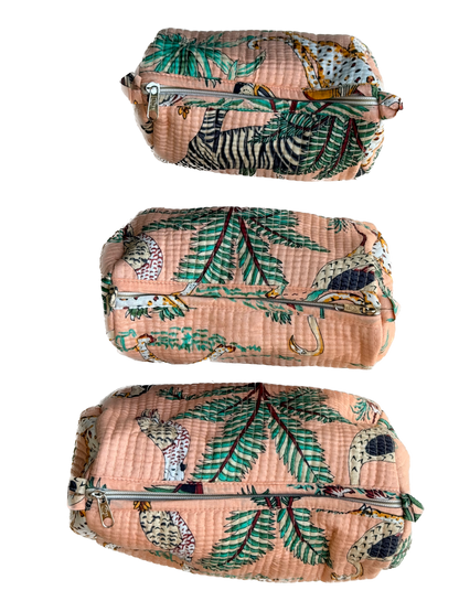 Peach Safari – Utility Pouch Pack of 3