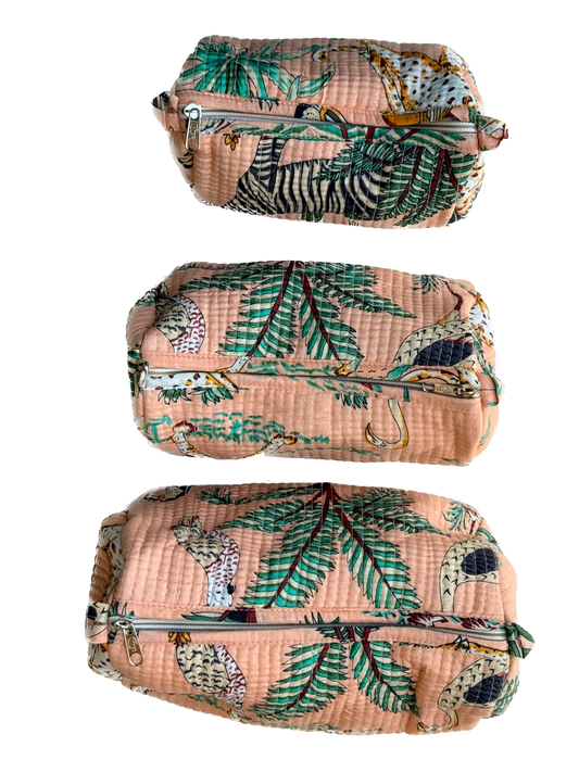 Peach Safari – Utility Pouch Pack of 3