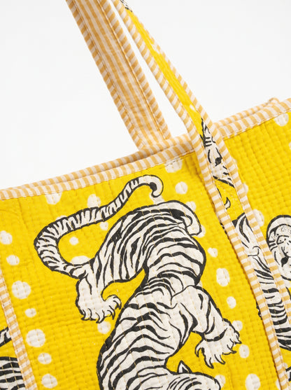 Playful Yellow Tiger – Wander Tote Bag 18x18