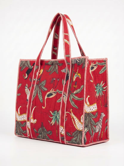 Red Safari – Wander Tote Bag 18x18