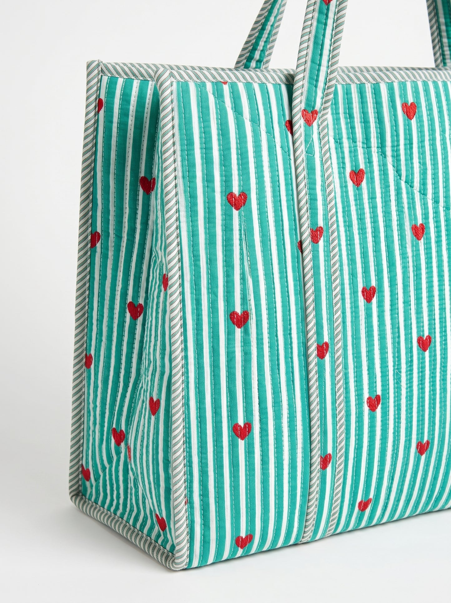 Cute Mint Heart – Wander Tote Bag 18x18