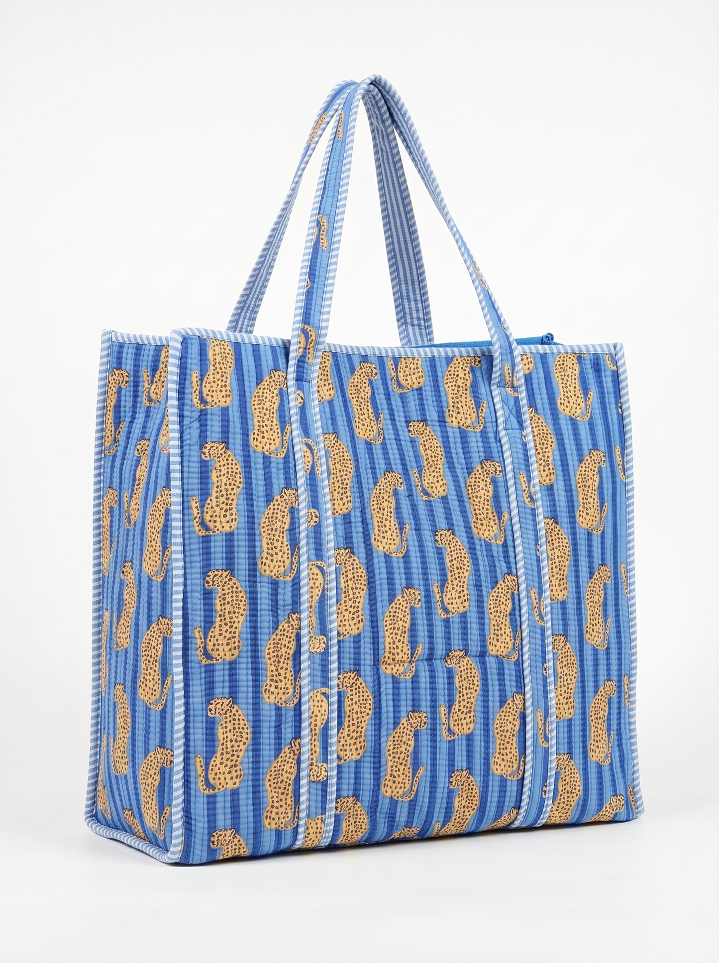 Blue Masai Mara Leopard – Wander Tote Bag 18x18