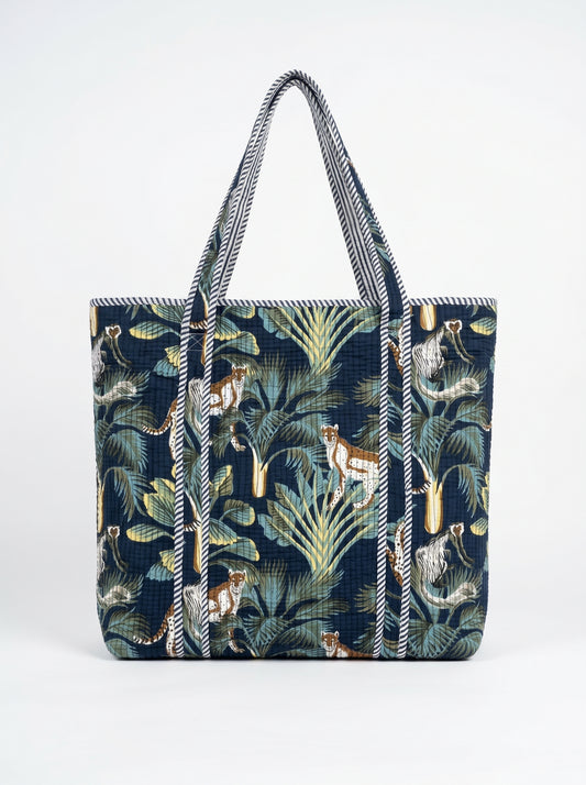 Navy Blue Tote Bag