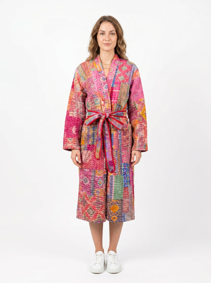 Luxe 106 – Women’s Handcrafted Kantha Cotton Kimono