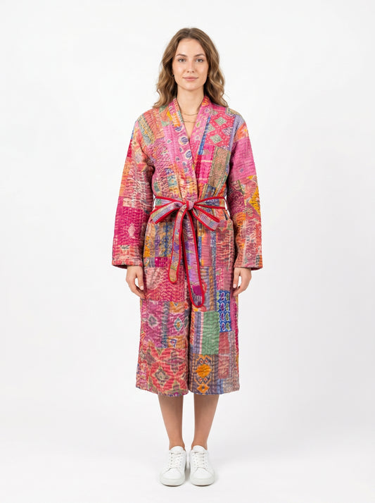 Luxe 106 – Women’s Handcrafted Kantha Cotton Kimono