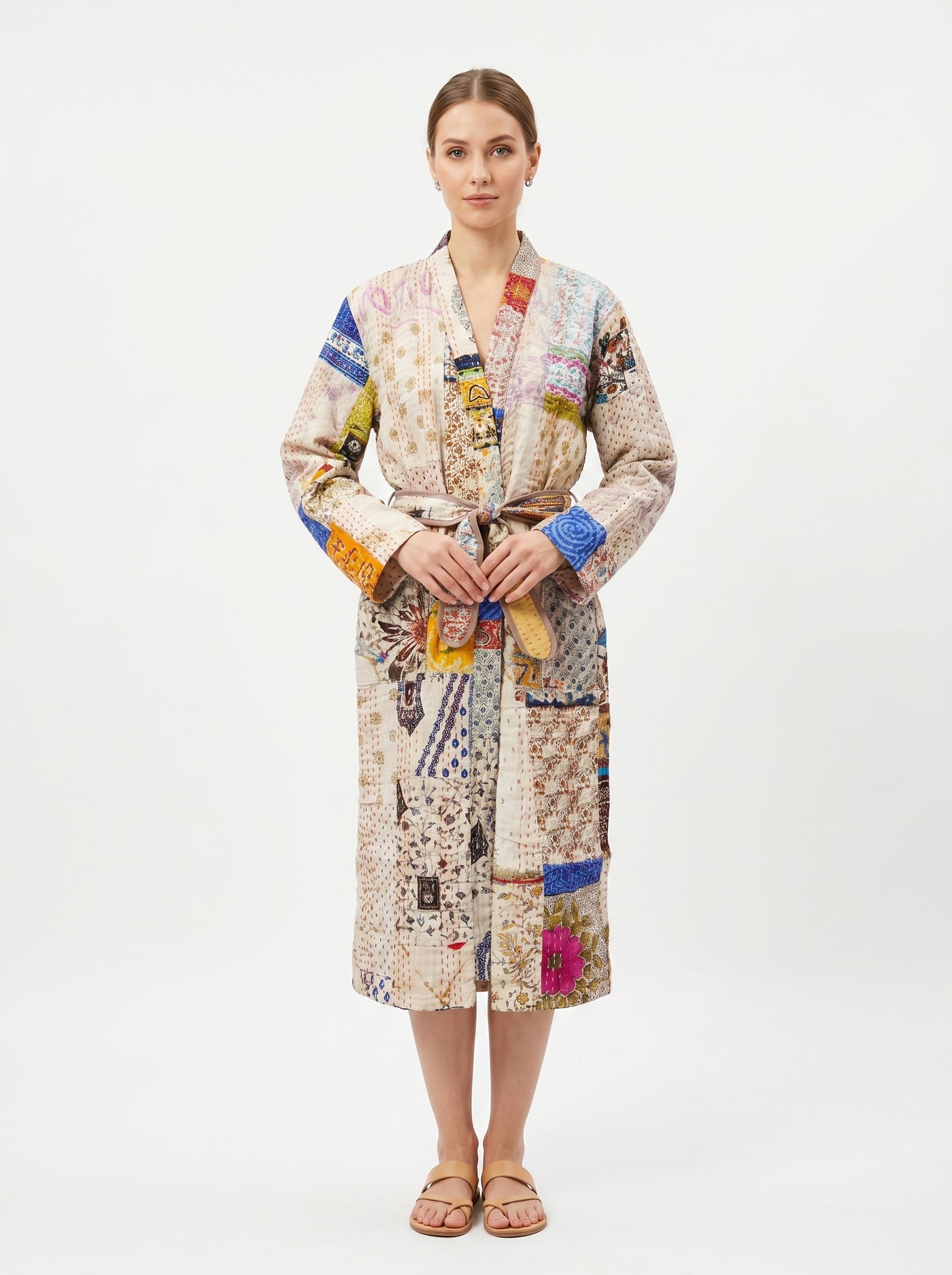 Luxe 107 – Women’s Handcrafted Kantha Cotton Kimono