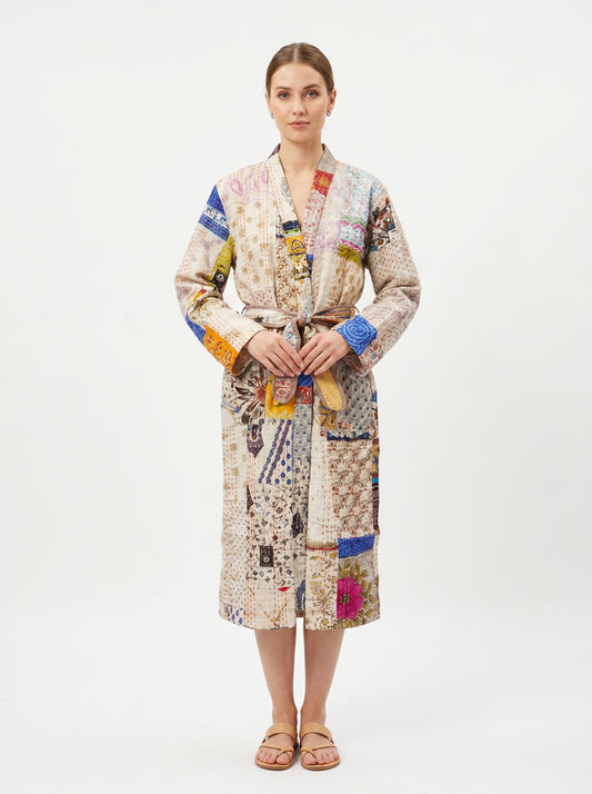 Luxe 107 – Women’s Handcrafted Kantha Cotton Kimono