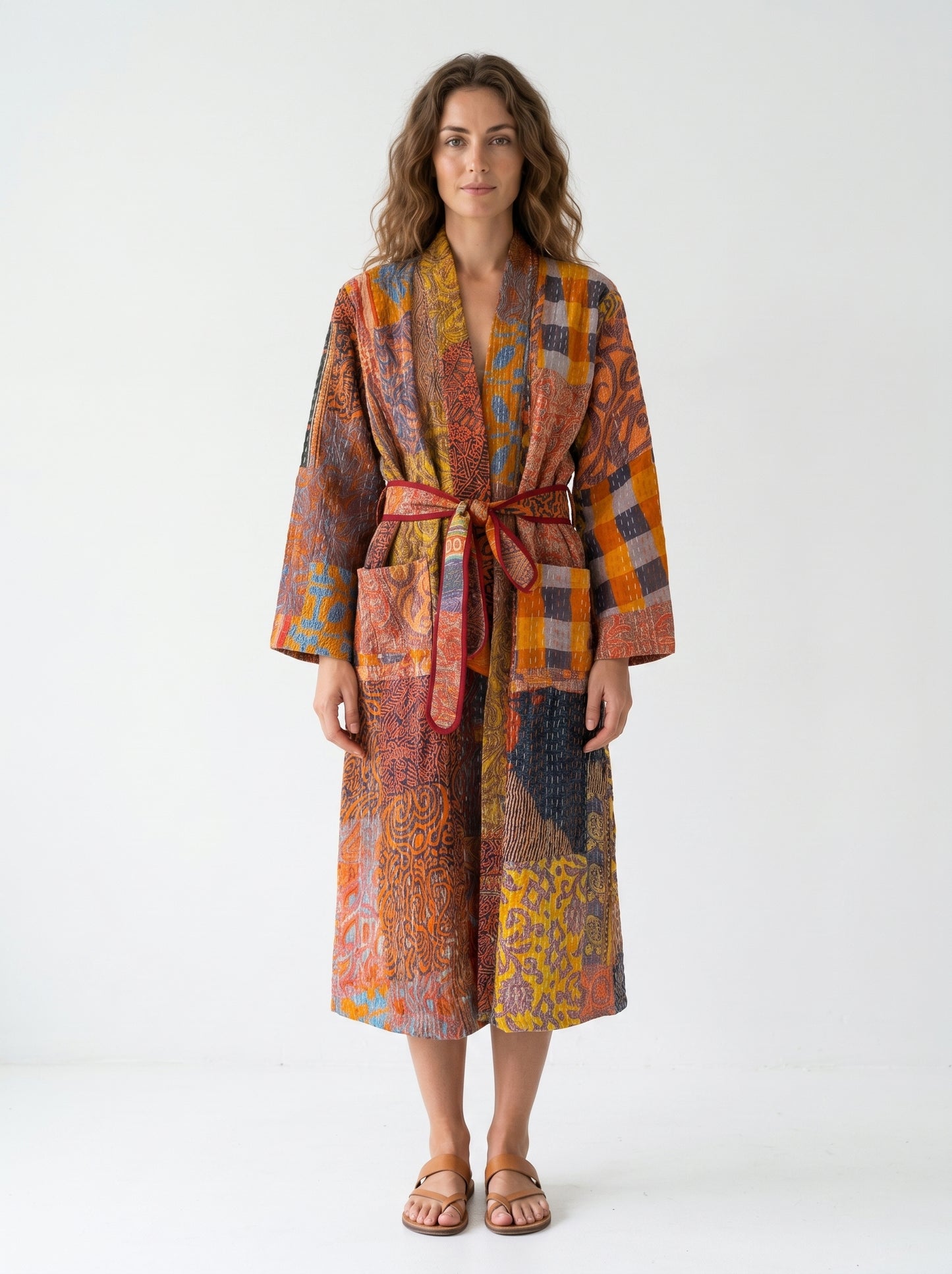 Luxe 108 – Women’s Handcrafted Kantha Cotton Kimono