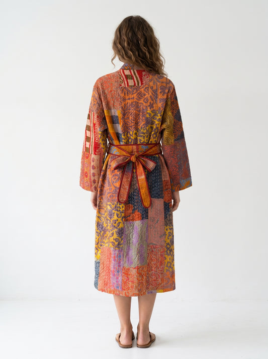 Luxe 108 – Women’s Handcrafted Kantha Cotton Kimono