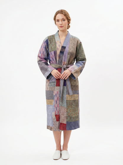 Luxe 109 – Women’s Handcrafted Kantha Cotton Kimono