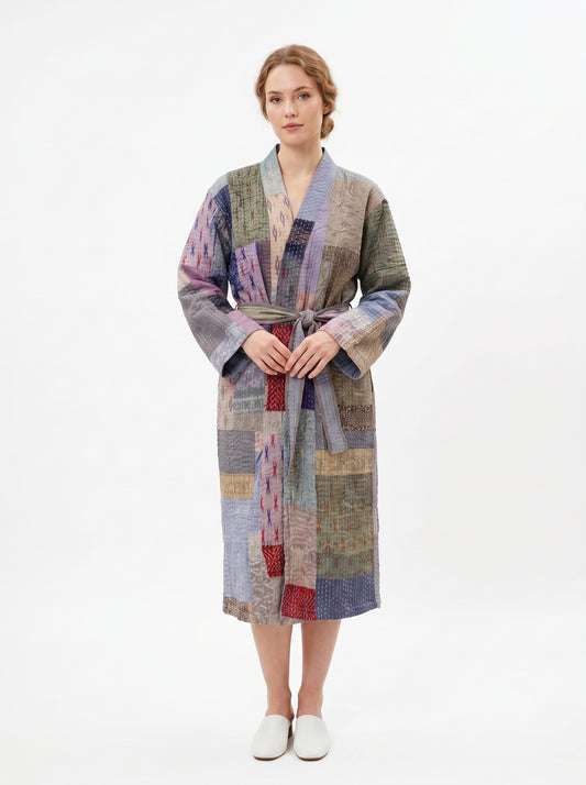 Luxe 109 – Women’s Handcrafted Kantha Cotton Kimono