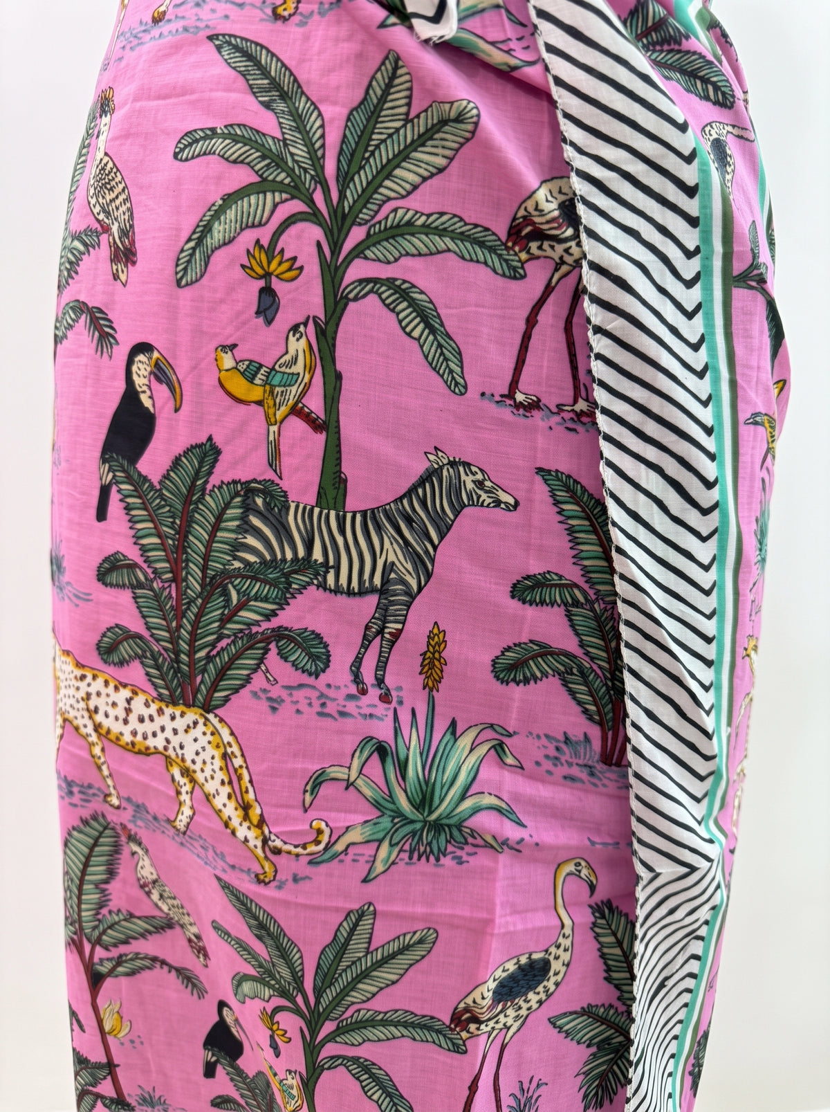 Pink Safari Sarong - Beach Cover
