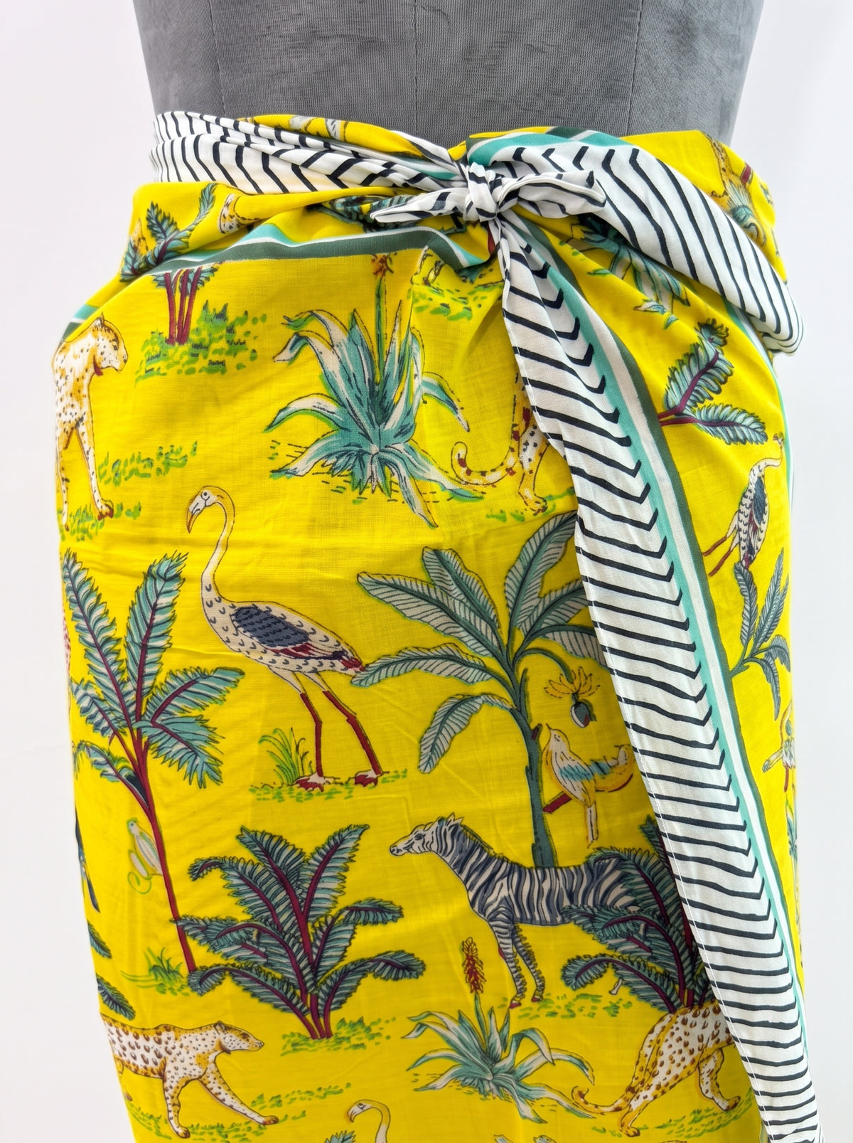 Yellow Safari Sarong - Beach Cover