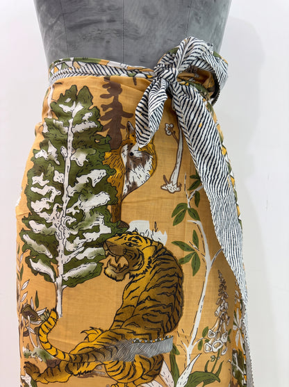 Yellow Chime Sarong - Beach Cover