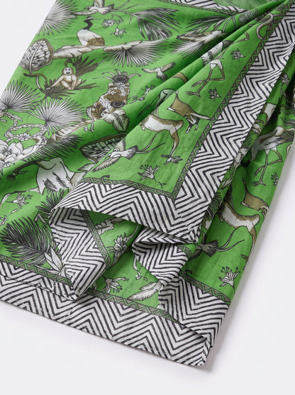 Green Jungle Sarong - Beach Cover