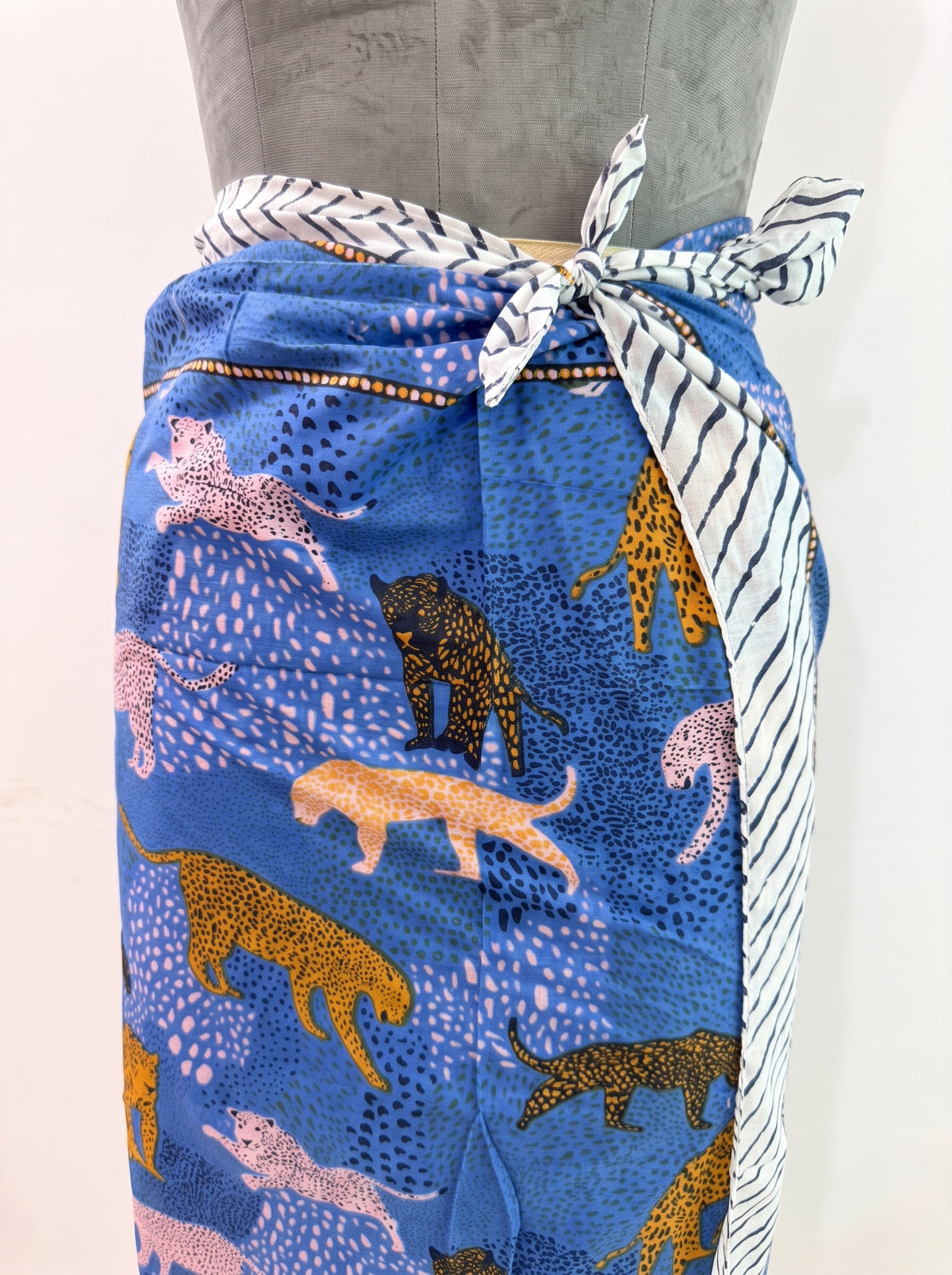 Tropical Blue Drop Sarong - Beach Cover
