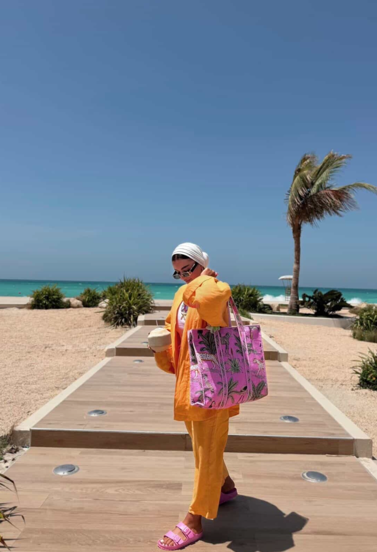 Pink Safari – Wander Tote Bag 18x18