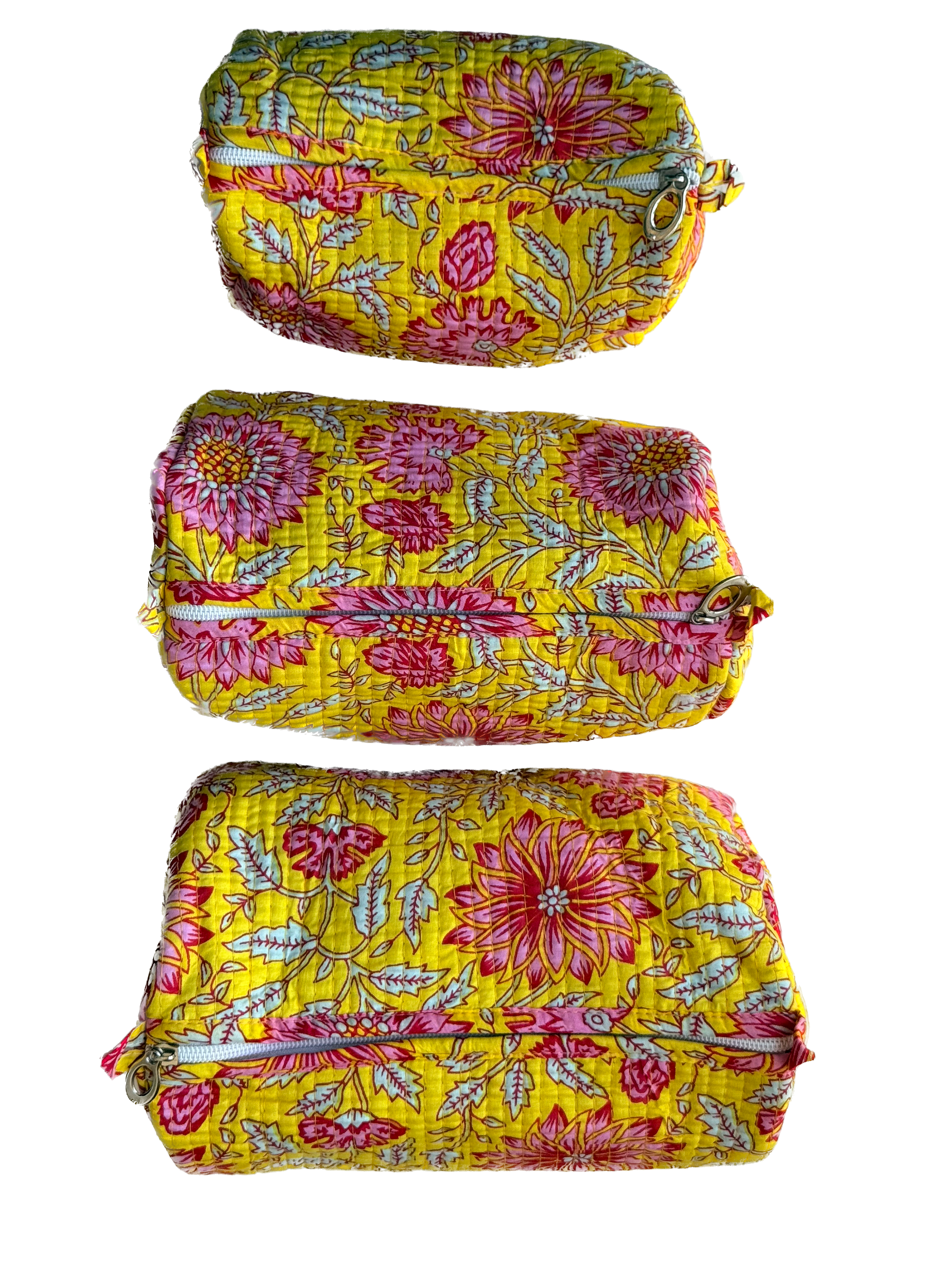 Sunflower Style – Quilted Utility Pouch Pack of 3
