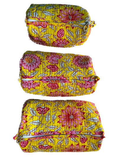 Sunflower Yellow – Utility Pouch Pack of 3