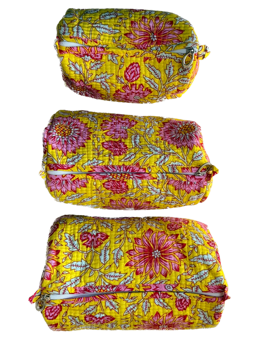 Sunflower Yellow – Utility Pouch Pack of 3