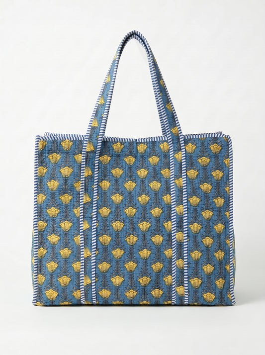 Yellow Tulips with Sea – Wander Tote Bag 18X18