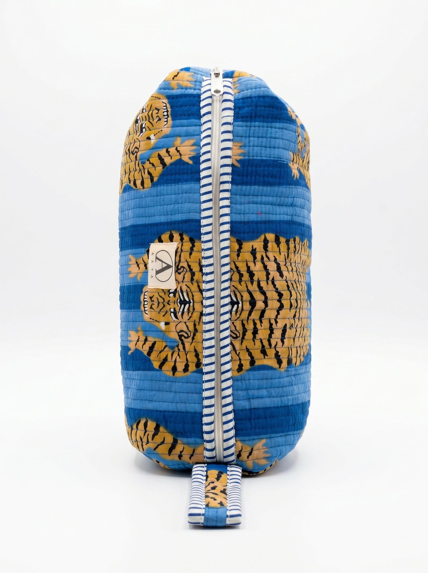 Tiger Blue Stripes – Tibetan Hair Styler Travel bag