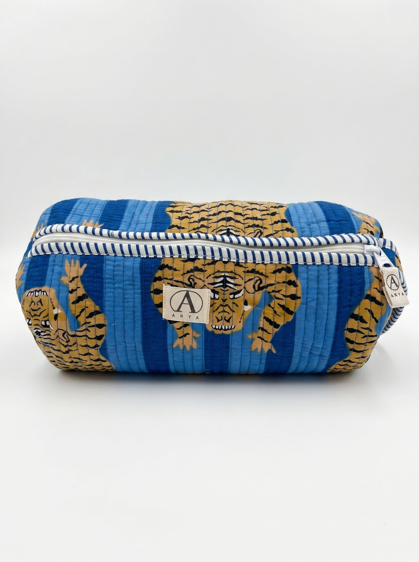 Tiger Blue Stripes – Tibetan Hair Styler Travel bag