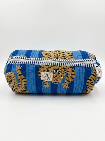Tiger Blue Stripes – Tibetan Hair Styler Travel bag