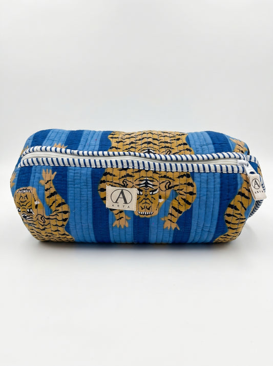 Tiger Blue Stripes – Tibetan Hair Styler Travel bag