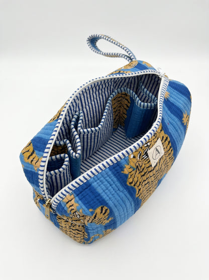 Tiger Blue Stripes – Tibetan Hair Styler Travel bag