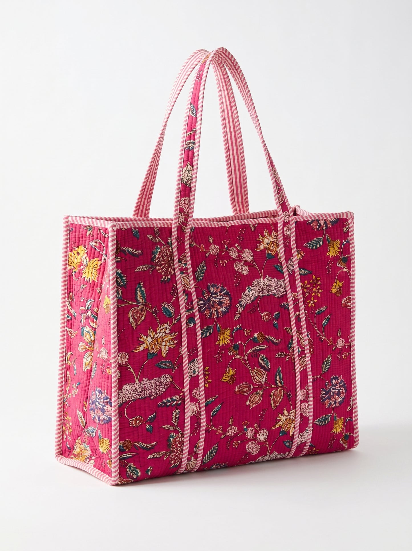 Magenta Pink Vinery Bloom – Wander Tote Bag 18X18