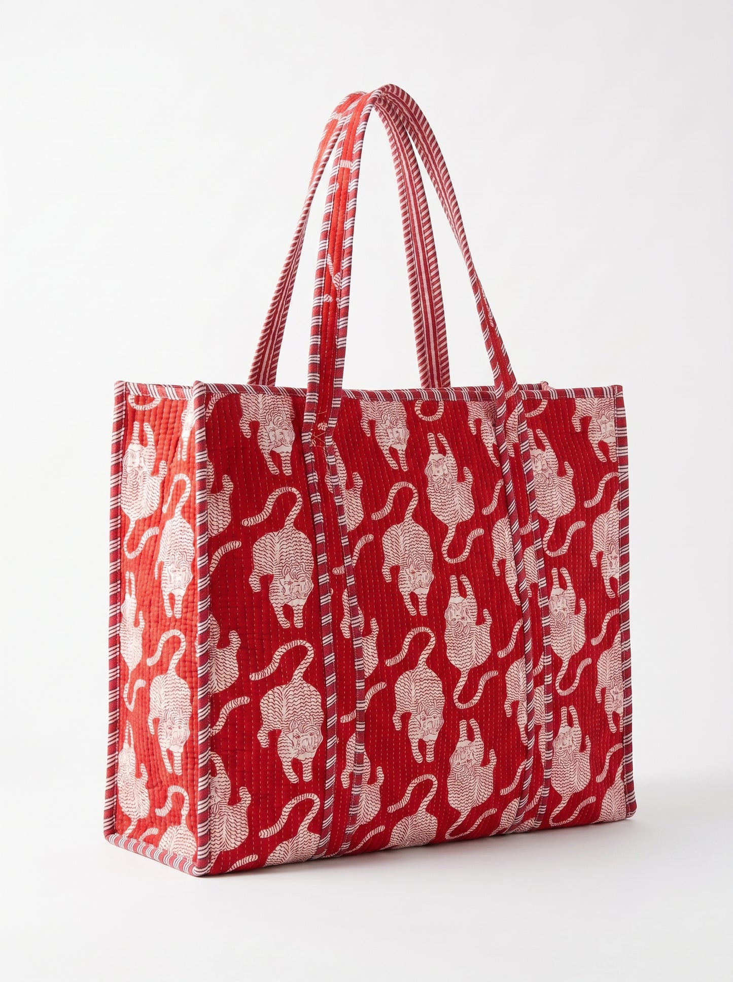 Red Royal Tiger – Wander Tote Bag 18X18