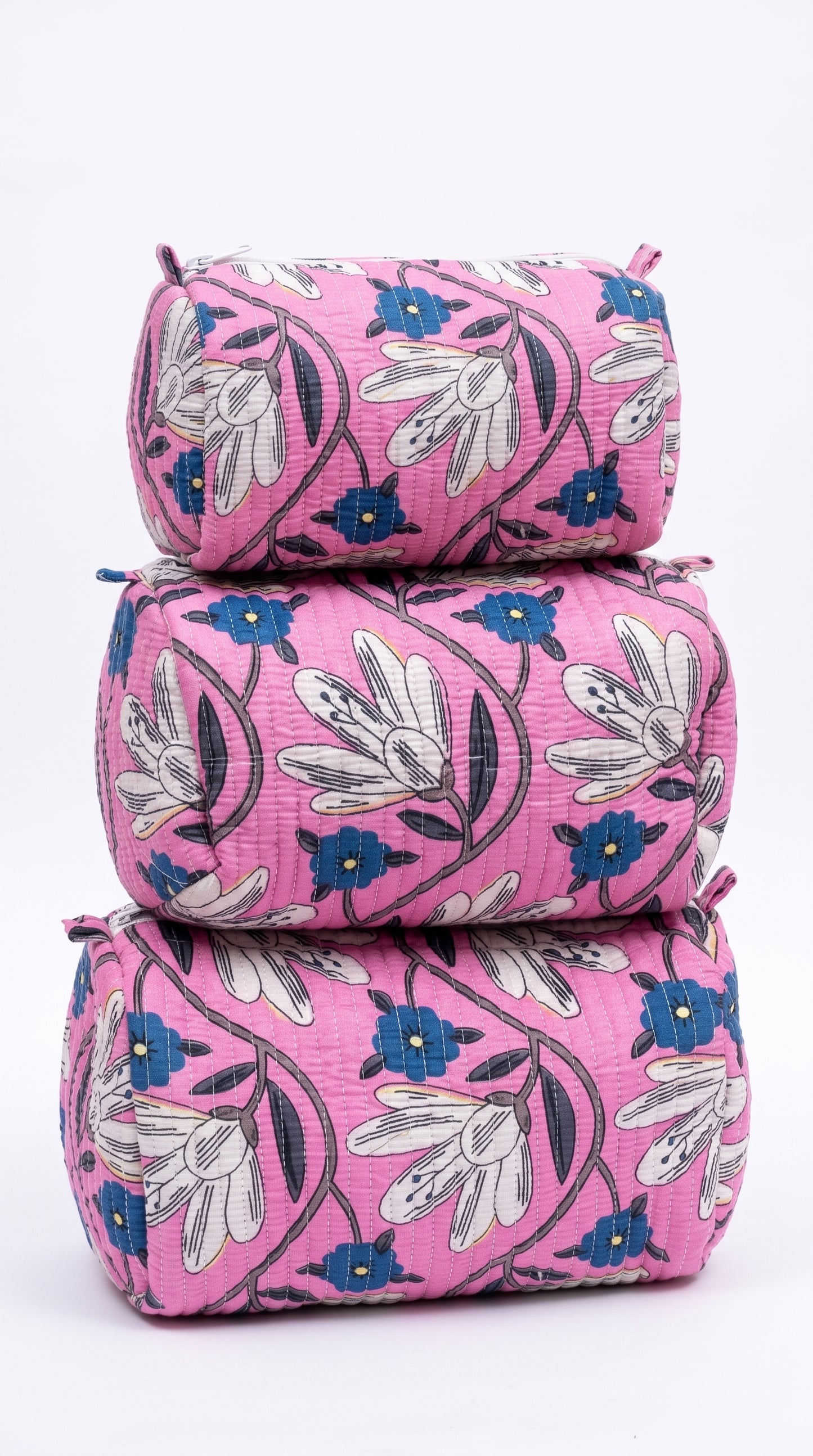 Purple Bloom - Utility Pouch Pack of 3
