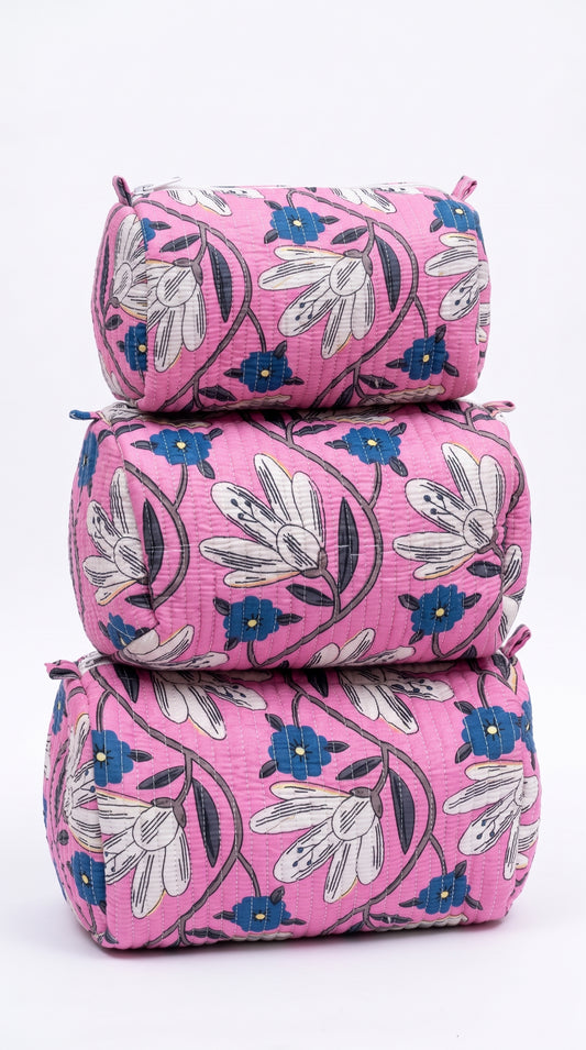 Purple Bloom - Utility Pouch Pack of 3