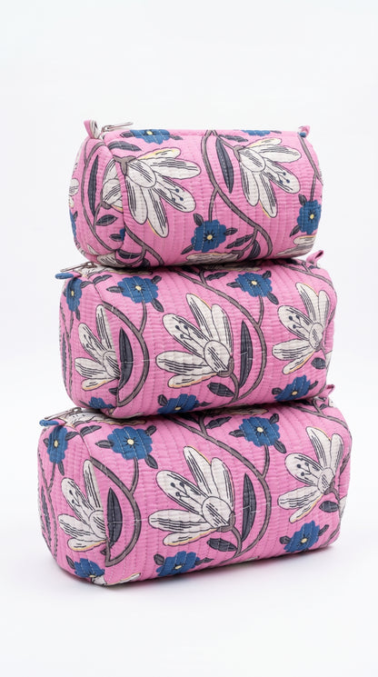 Purple Bloom - Utility Pouch Pack of 3