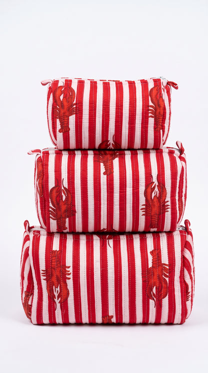 Lobster Coast - Tote & 3 Pouch Set 19X15