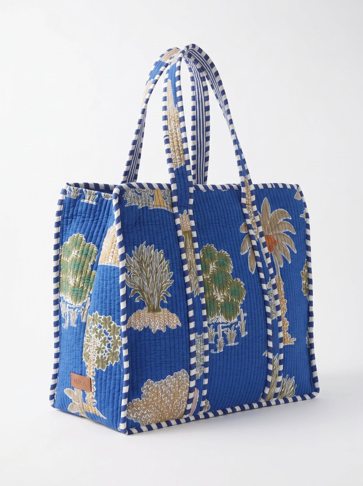 Blue Palm Chimes – Wander Tote Bag 18x18