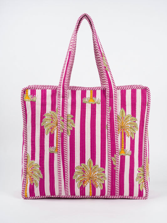 Pink Palm Chimes – Wander Tote Bag 18x18