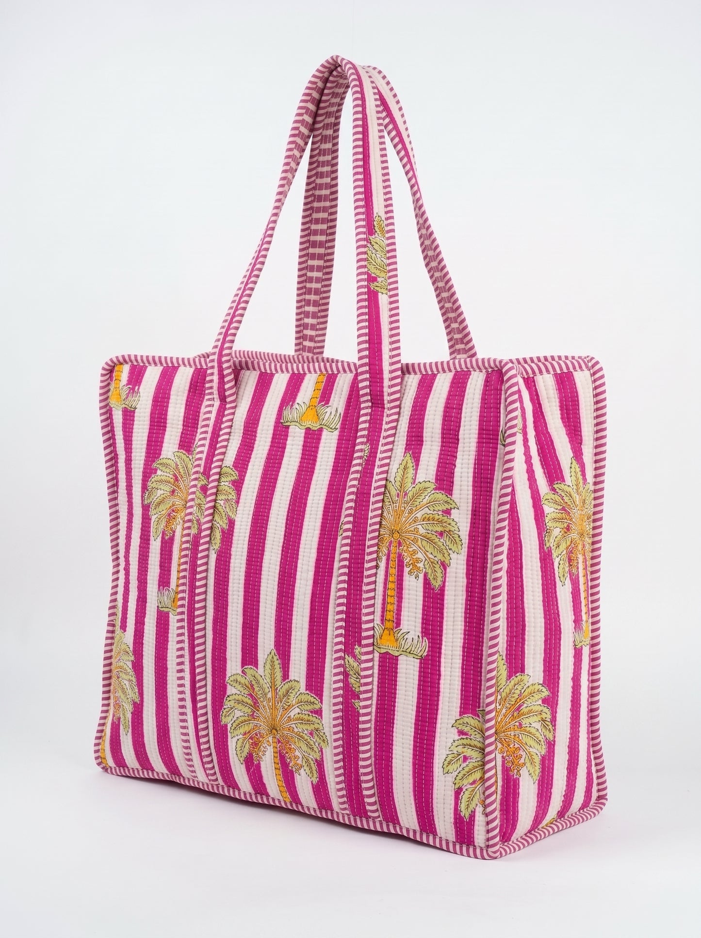 Pink Palm Chimes – Wander Tote Bag 18x18