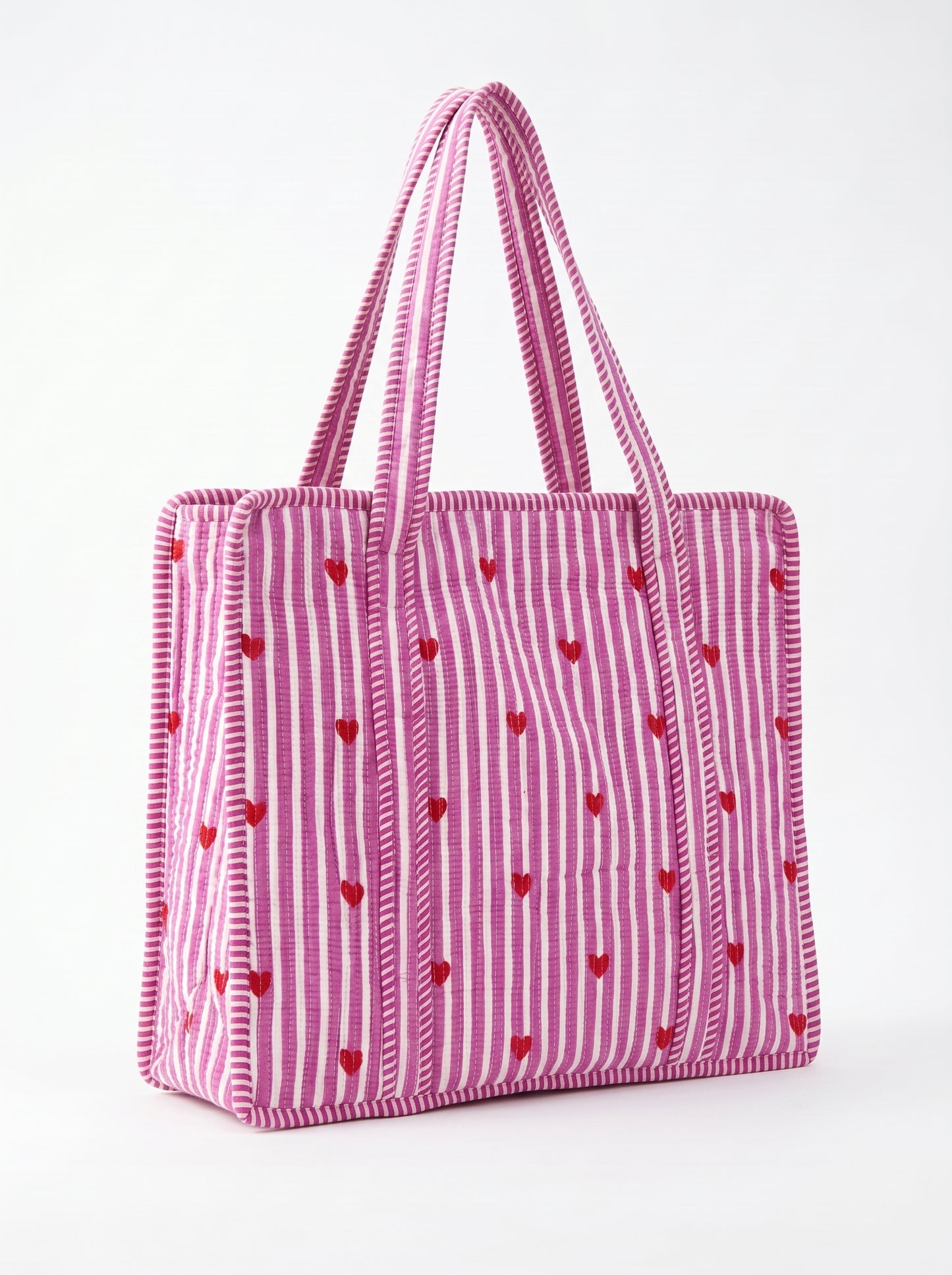 Pink heart Riot – Wander Tote Bag 18x18